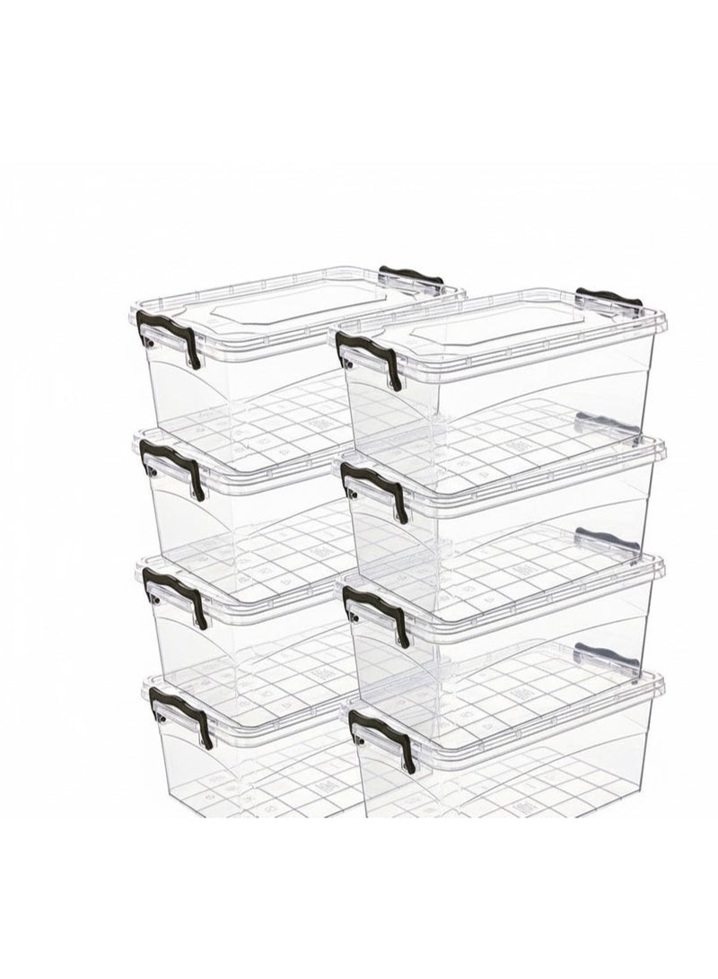 فافيلا طقم علب بلاستيك متعدد الاستخدامات-8قطعة جودة عالية - سعة1.2 لتر - Image 1